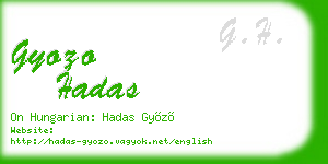 gyozo hadas business card