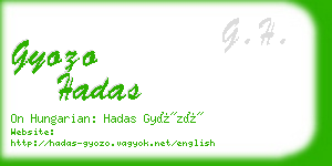 gyozo hadas business card